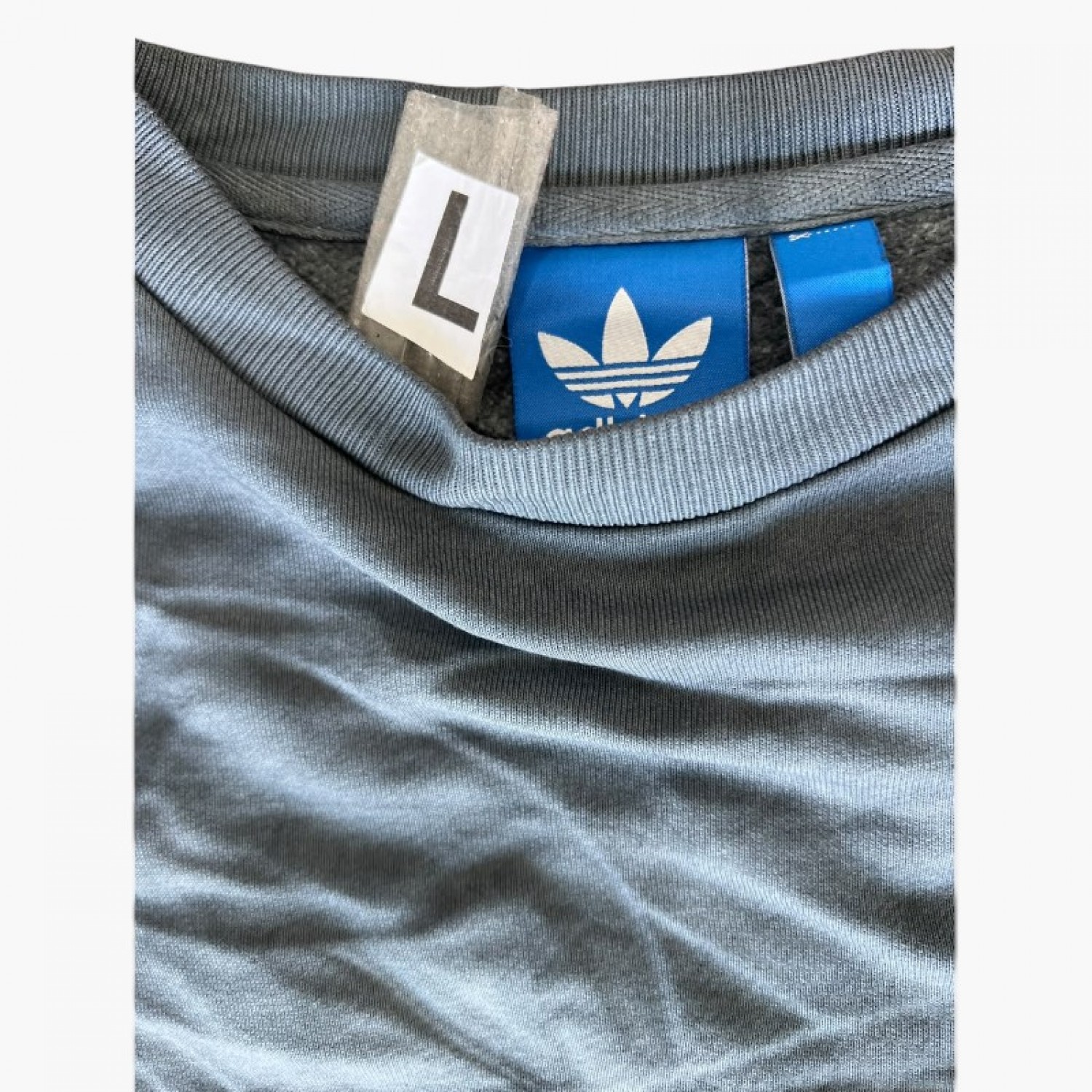 Adidas Originals φούτερ με γραφικά σχέδια γκρι — L