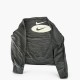 Nike φούτερ με διπλό λογότυπο ανθρακί — L