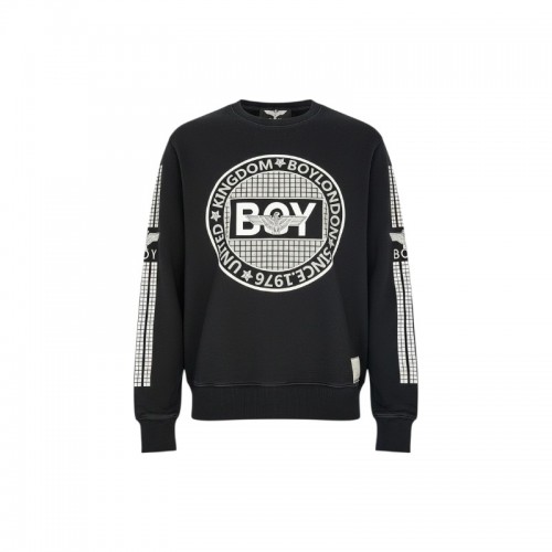 BOY London φούτερ με κυκλικό σχέδιο μαύρο — M