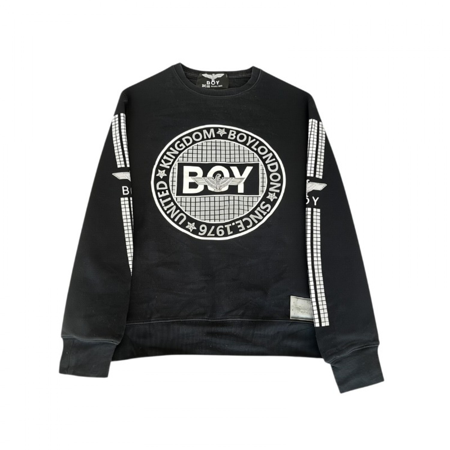 BOY London φούτερ με κυκλικό σχέδιο μαύρο — M