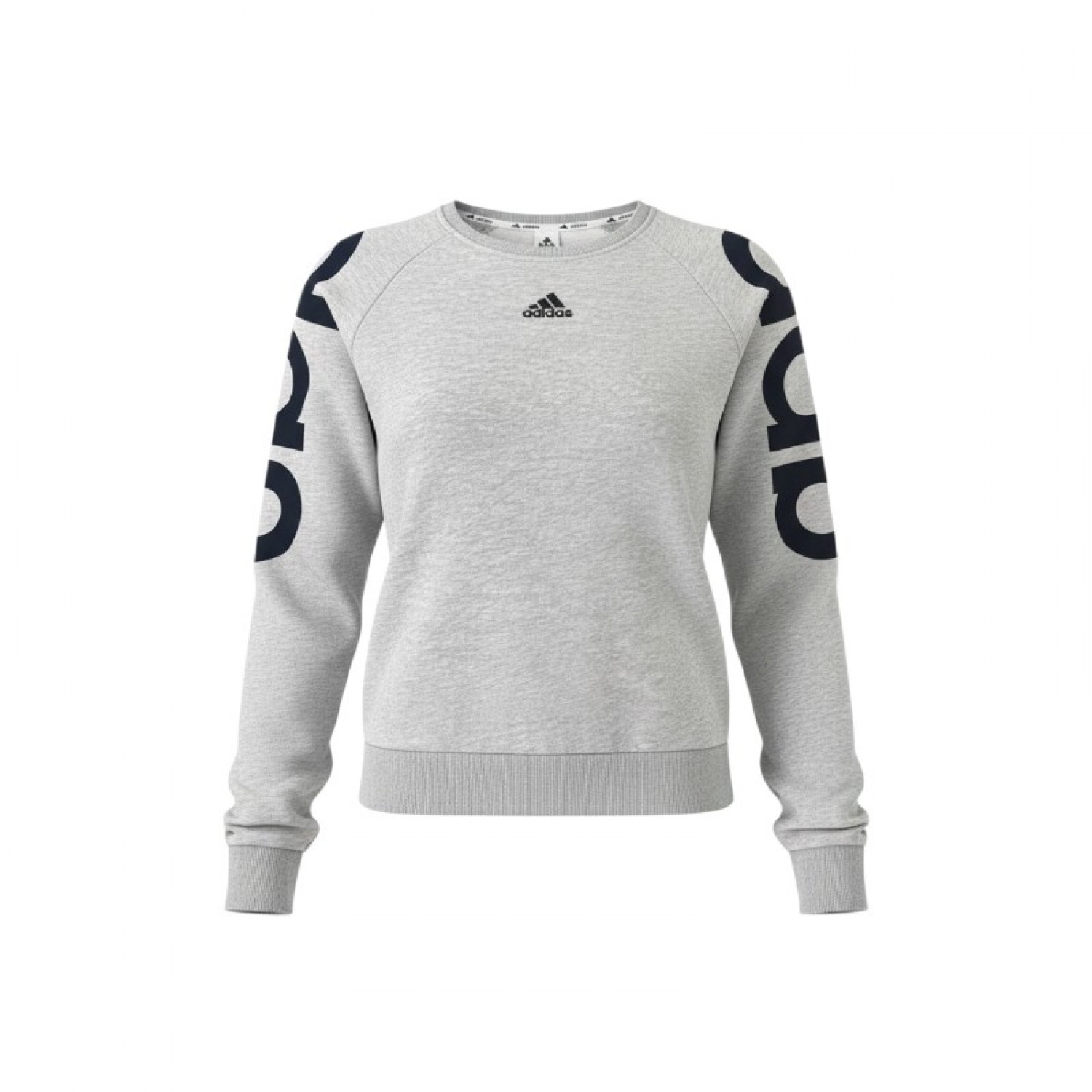 Adidas φούτερ με σχέδια στα μανίκια γκρι — XXL