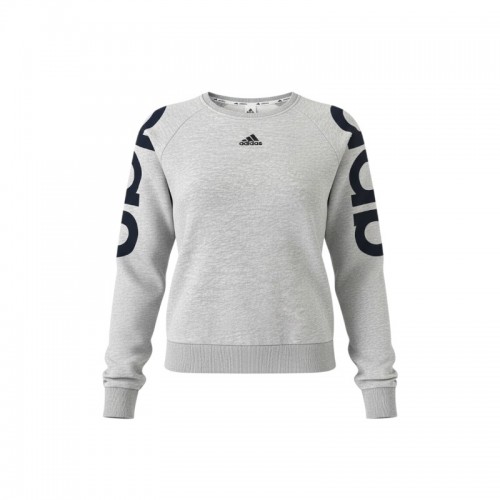 Adidas φούτερ με σχέδια στα μανίκια γκρι — XXL