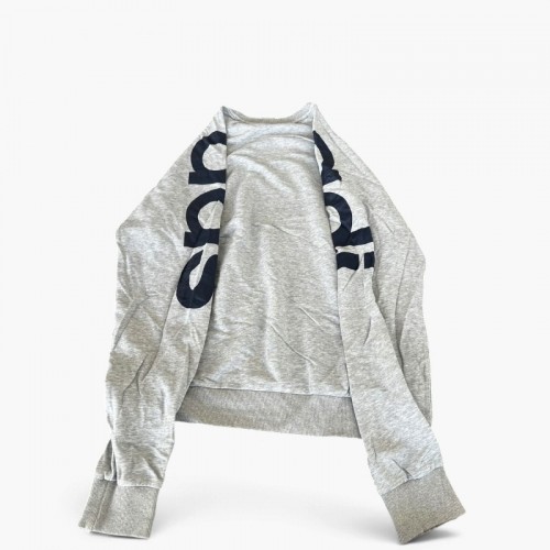 Adidas φούτερ με σχέδια στα μανίκια γκρι — XXL