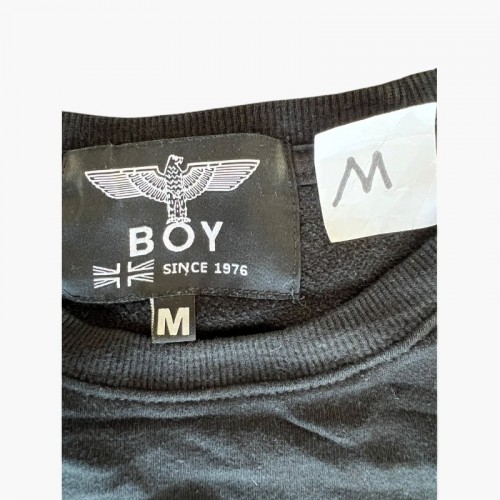 BOY London φούτερ με κυκλικό σχέδιο μαύρο — M