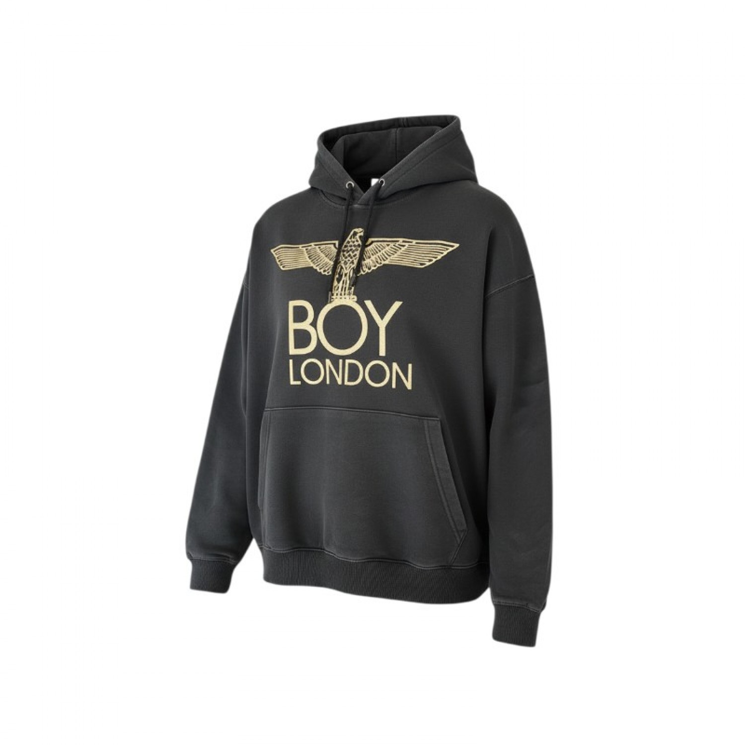 BOY London φούτερ με κουκούλα μαύρο — XXL