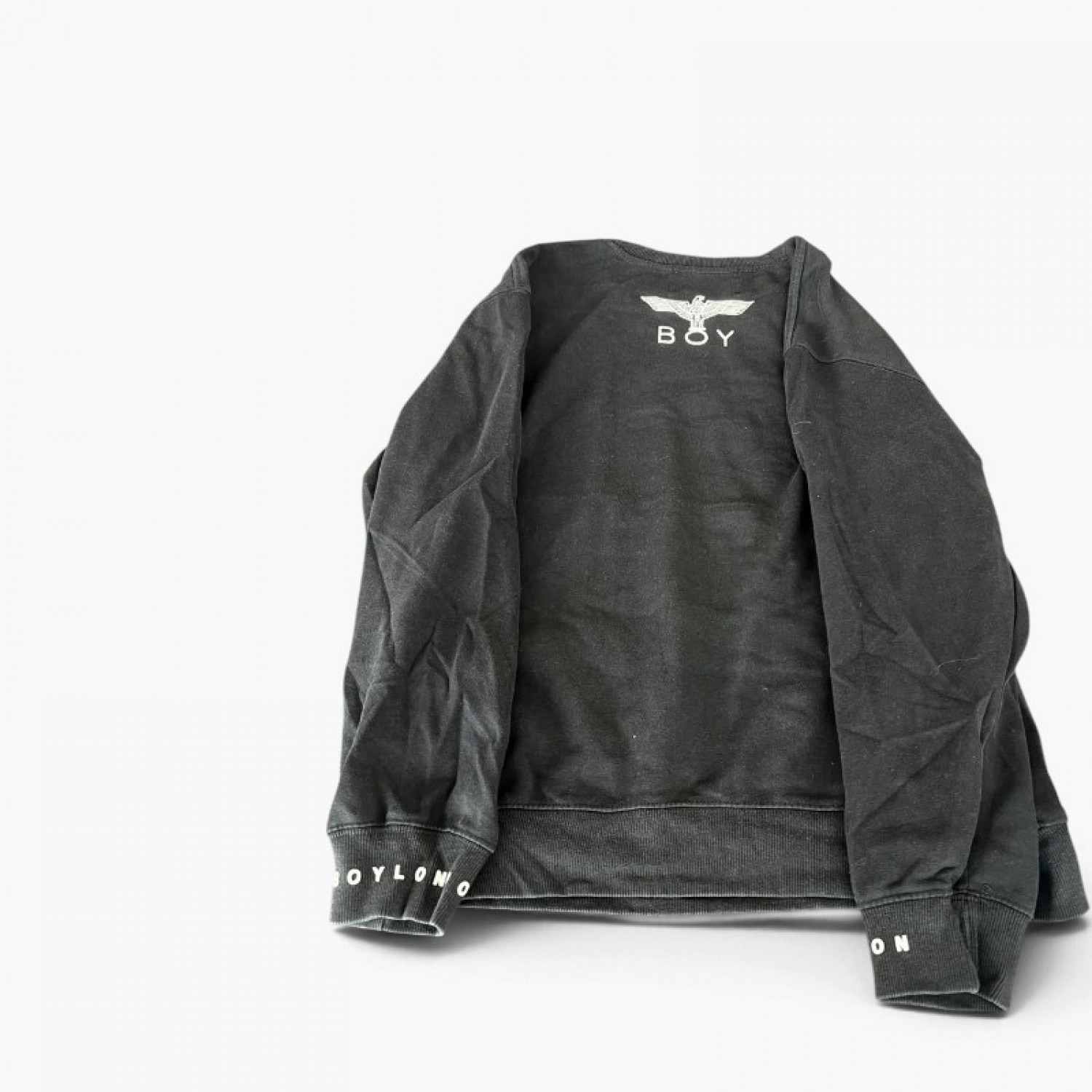 BOY London φούτερ με κυκλικό έμβλημα μαύρο — XL