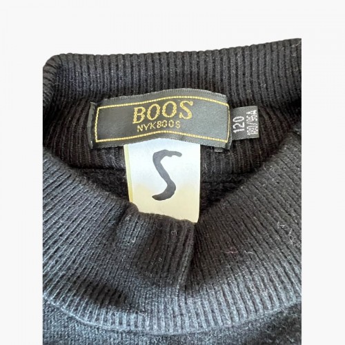 BOOS πλεκτή μπλούζα μαύρη — S