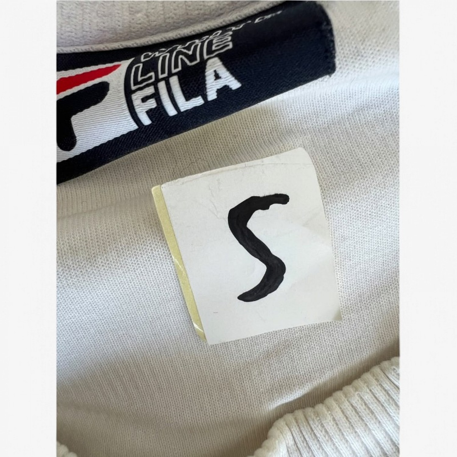 Fila φούτερ με γραφικό σχέδιο λευκό — S