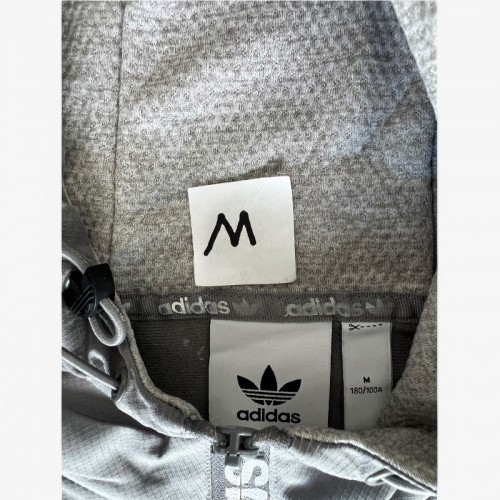 Adidas Originals φούτερ με κουκούλα γκρι — M