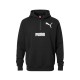 Puma φούτερ με κουκούλα μαύρο — XS