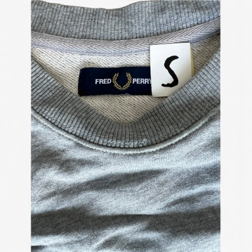 Fred Perry φούτερ ανοιχτό γκρι — S