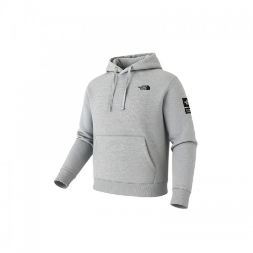 The North Face φούτερ με κουκούλα γκρι — XL