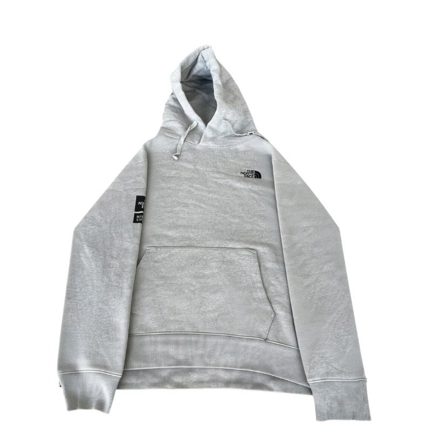 The North Face φούτερ με κουκούλα γκρι — XL