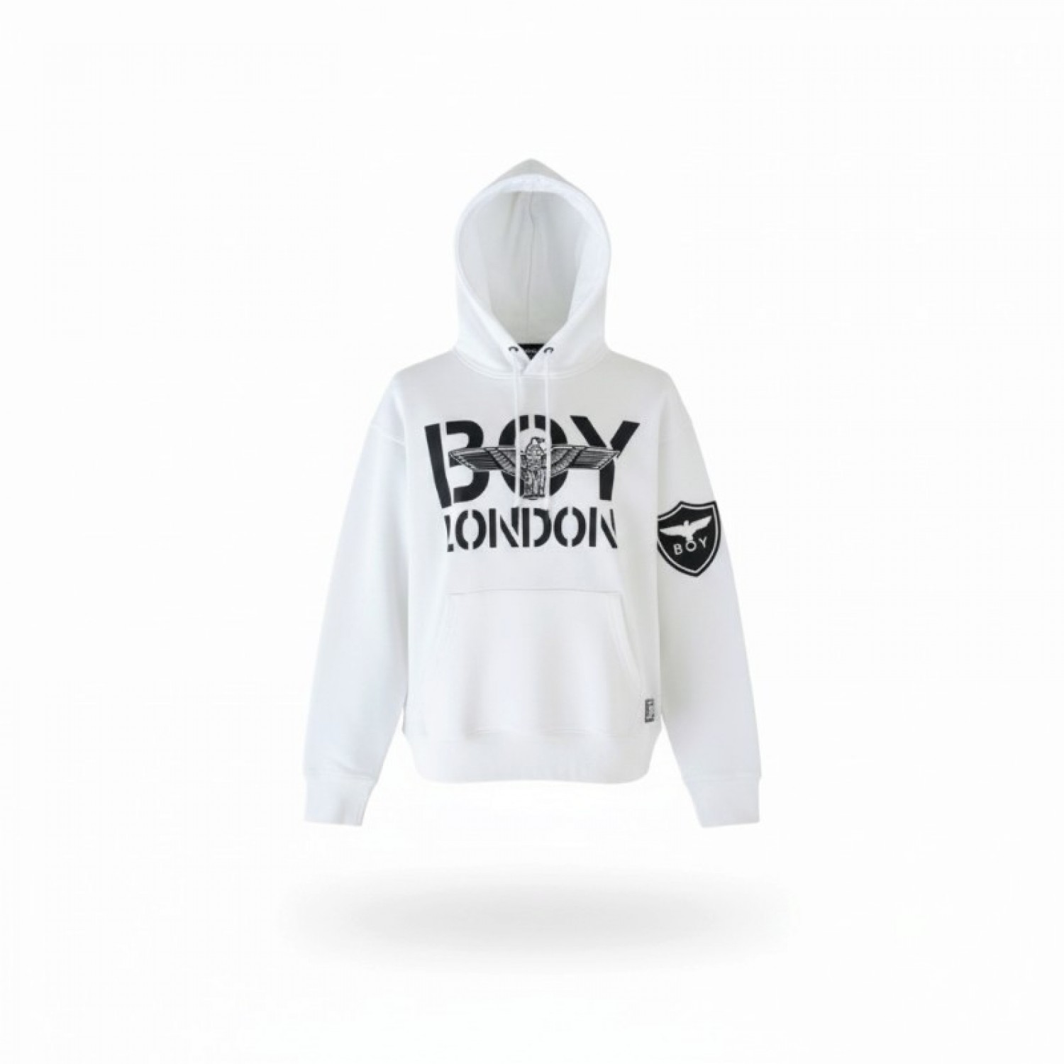 BOY London φούτερ με κουκούλα λευκό — M