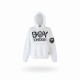BOY London φούτερ με κουκούλα λευκό — M