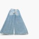 ICHI γυναικείο τζιν παντελόνι wide leg ανοιχτό μπλε — M