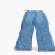 Bershka γυναικείο τζιν παντελόνι wide leg μπλε — περίπου XL