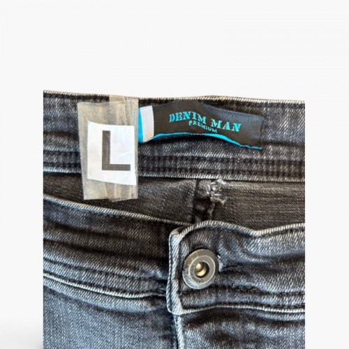 Denim Man τζιν παντελόνι ανθρακί — L