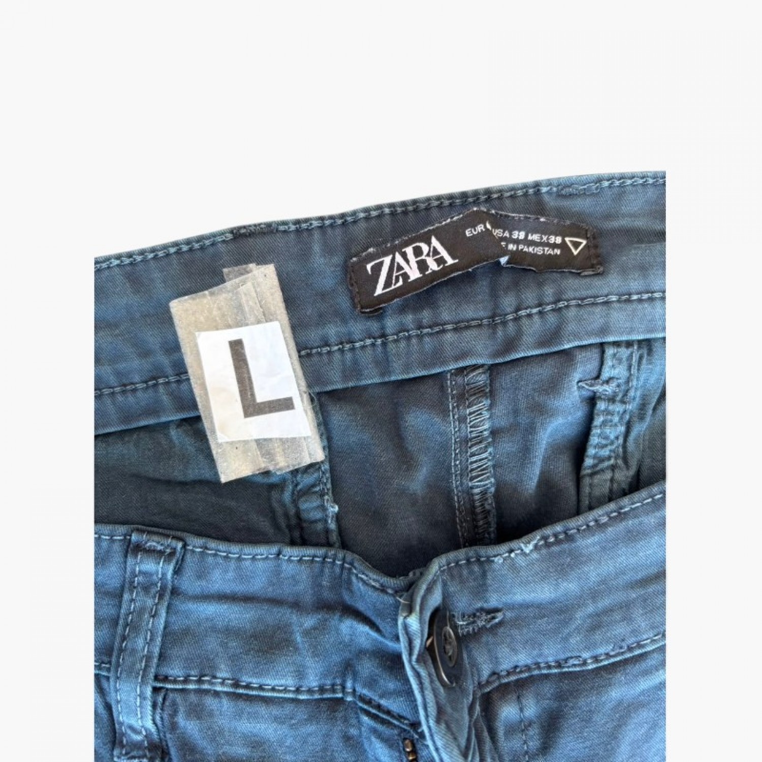 Zara τζιν παντελόνι μπλε — EUR 38 / L