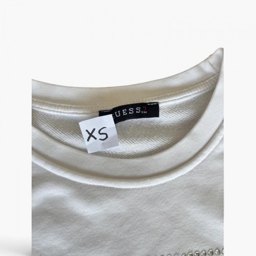 Guess Λευκό Σετ Φόρμας με Φούτερ και Jogger – Μέγεθος XS / Pre-Owned