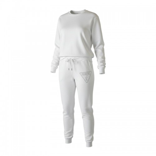 Guess Λευκό Σετ Φόρμας με Φούτερ και Jogger – Μέγεθος XS / Pre-Owned