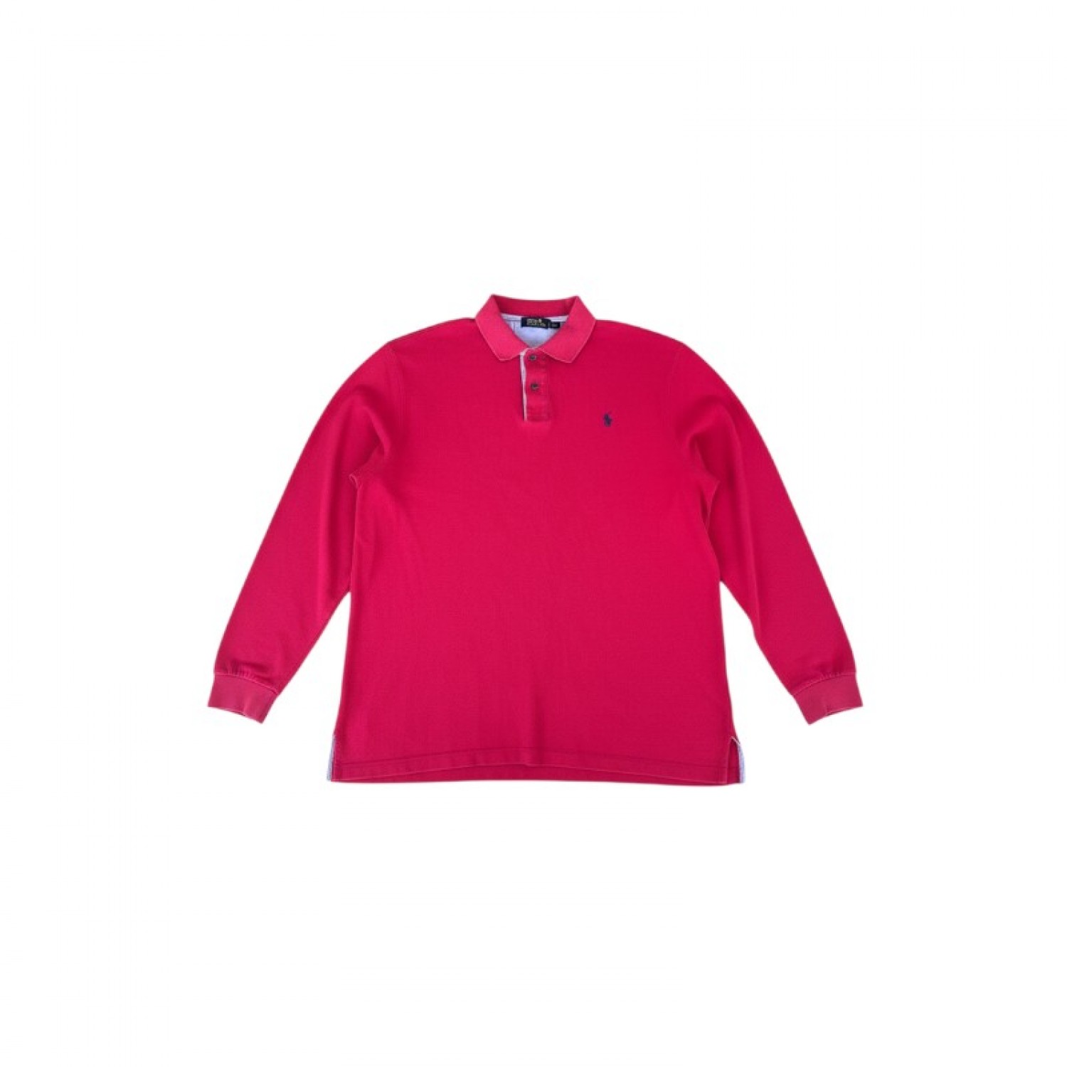 Polo Ralph Lauren Κόκκινη Μακρυμάνικη Polo Μπλούζα – Μέγεθος XL / Pre-Owned