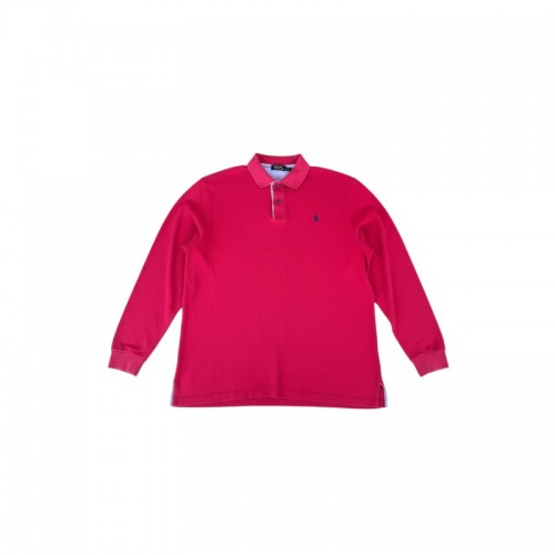 Polo Ralph Lauren Κόκκινη Μακρυμάνικη Polo Μπλούζα – Μέγεθος XL / Pre-Owned