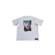 Λευκό Oversized T-Shirt με Γεωμετρικό Landscape Print – Μέγεθος XXL / Pre-Owned