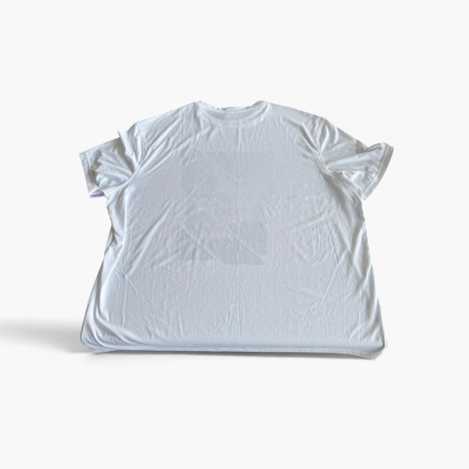 Λευκό Oversized T-Shirt με Γεωμετρικό Landscape Print – Μέγεθος XXL / Pre-Owned