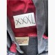 U.S. Polo Assn. Ανθρακί Ζακέτα Hoodie με Κόκκινες Λεπτομέρειες – Μέγεθος XXXL / Pre-Owned