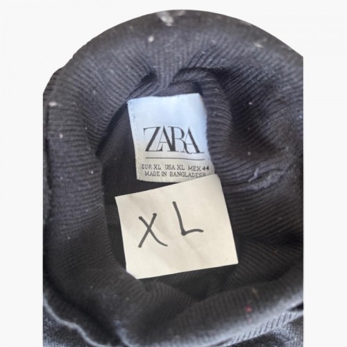 Zara Μαύρο Πλεκτό Ζιβάγκο – Μέγεθος XL / Pre-Owned