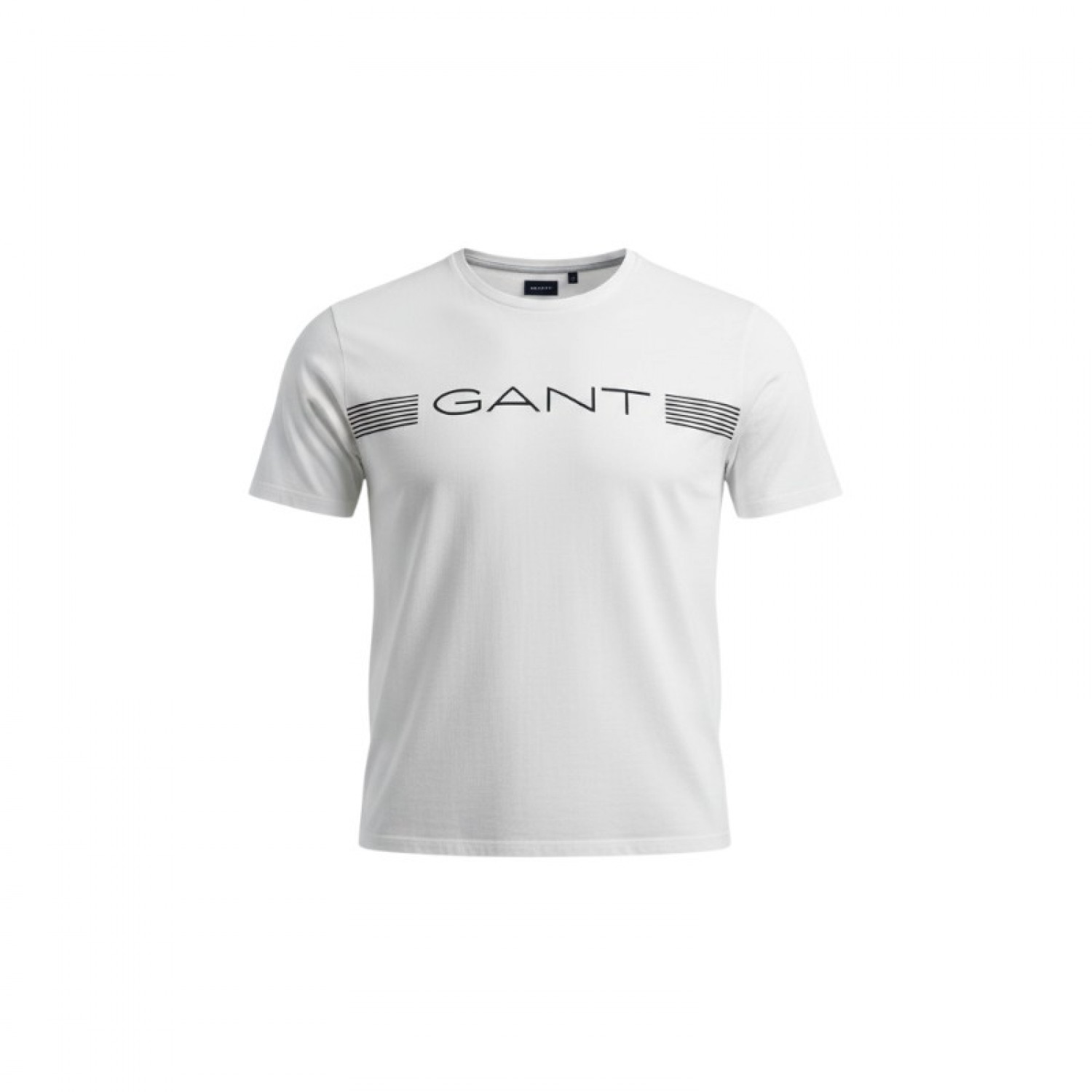 Gant Λευκό T-Shirt με Navy Logo Print – Μέγεθος XXXL / Pre-Owned