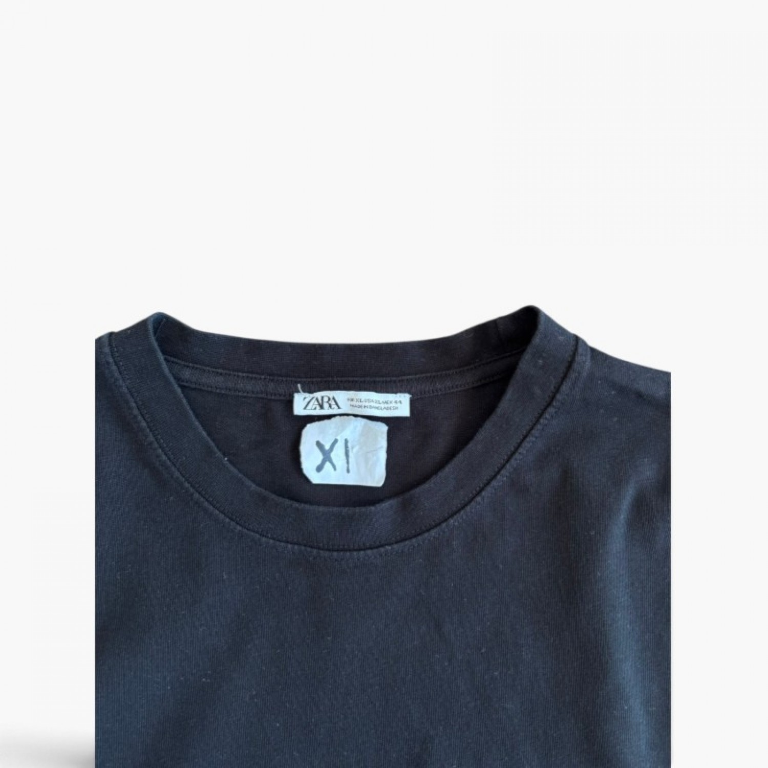 Zara Μαύρο Basic T-Shirt – Μέγεθος XL / Pre-Owned