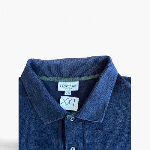 Lacoste Navy Polo Μπλούζα Classic Fit – Μέγεθος XXL / Pre-Owned