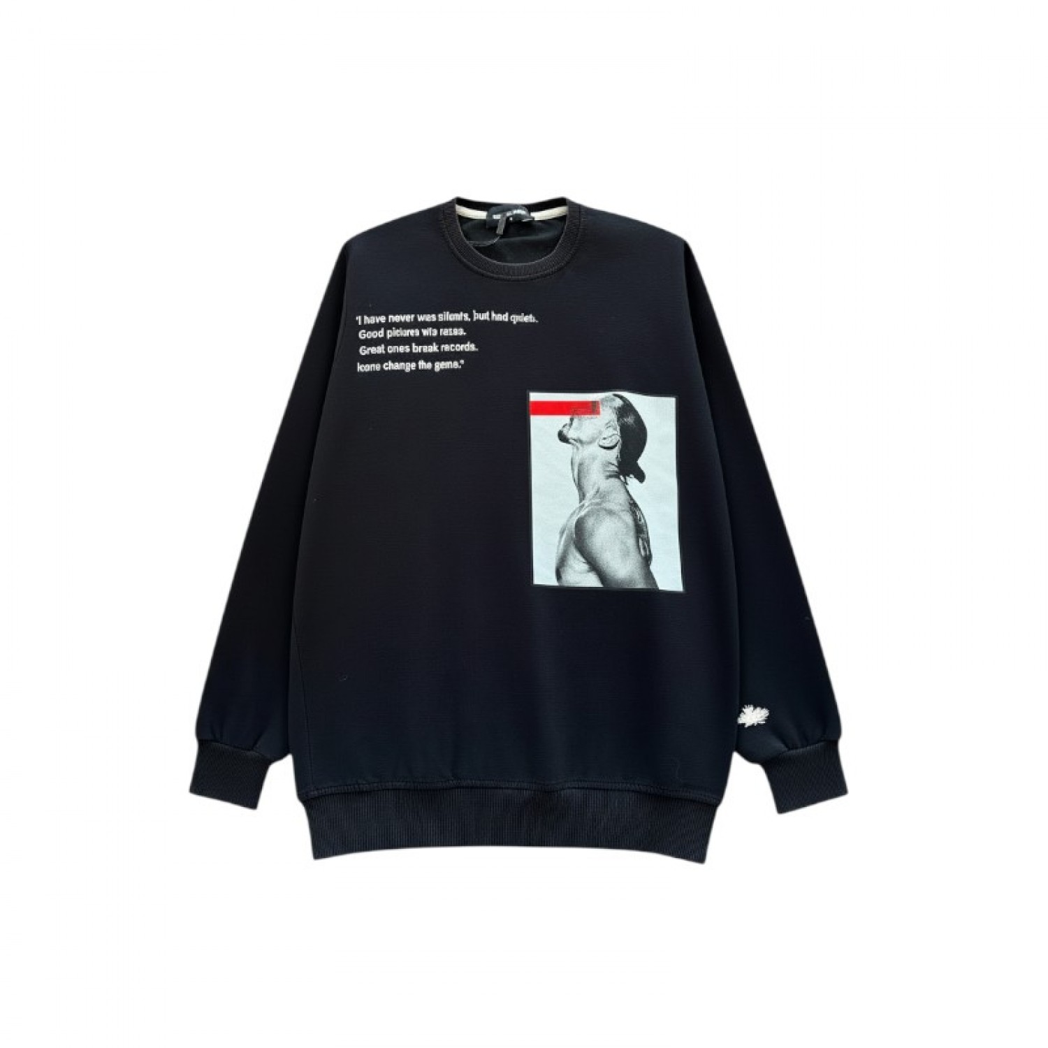 Dsquared2 Μαύρο Φούτερ με Φωτογραφικό Graphic Print – Μέγεθος S / Pre-Owned