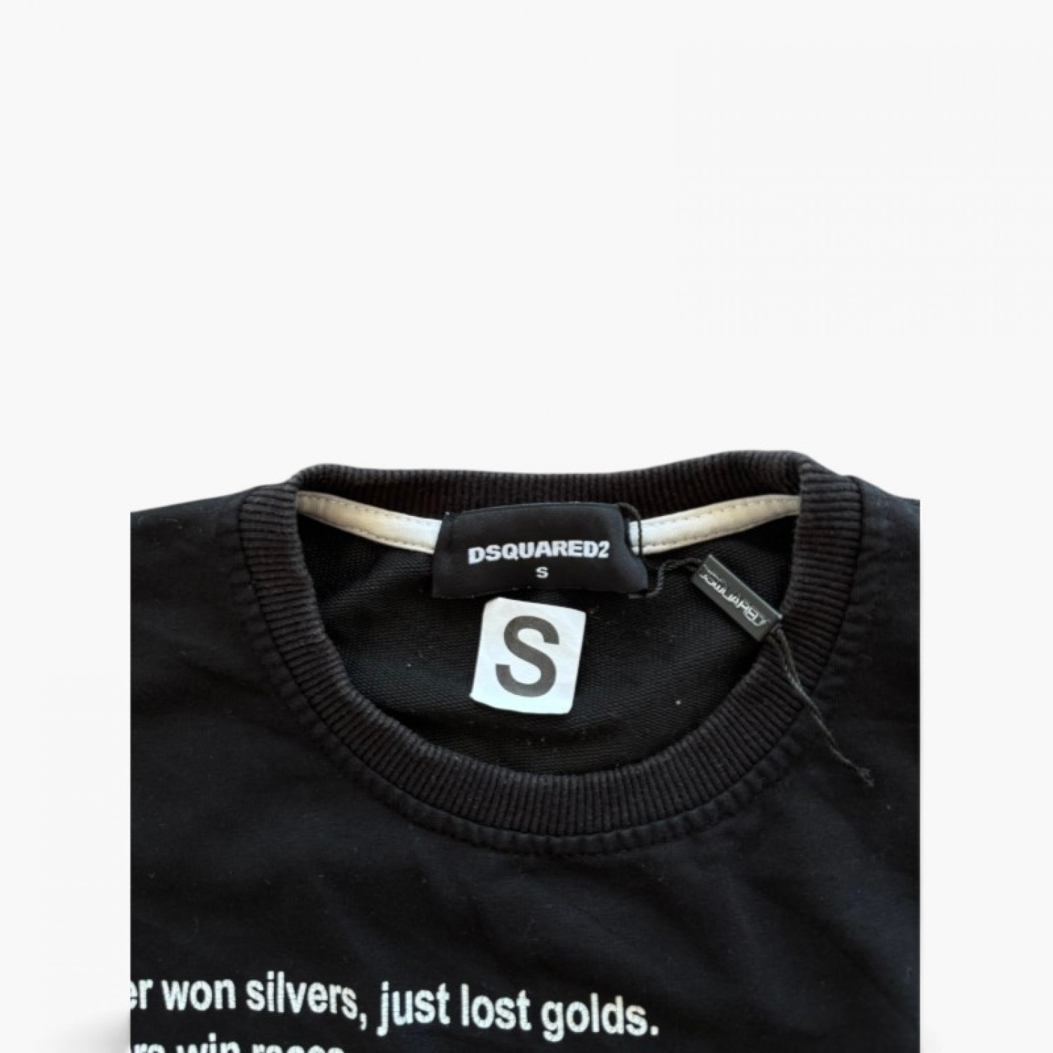 Dsquared2 Μαύρο Φούτερ με Φωτογραφικό Graphic Print – Μέγεθος S / Pre-Owned