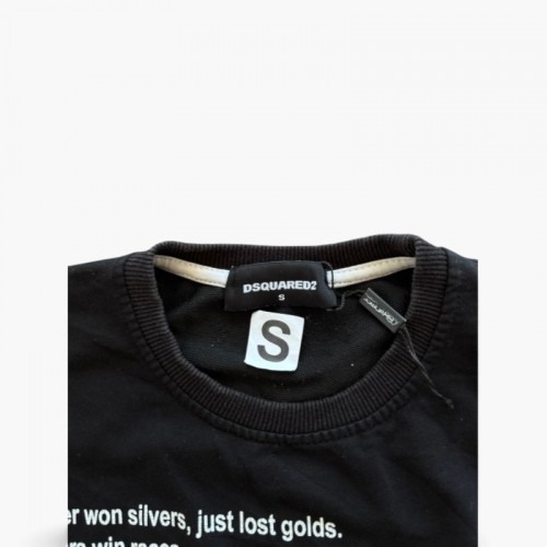Dsquared2 Μαύρο Φούτερ με Φωτογραφικό Graphic Print – Μέγεθος S / Pre-Owned