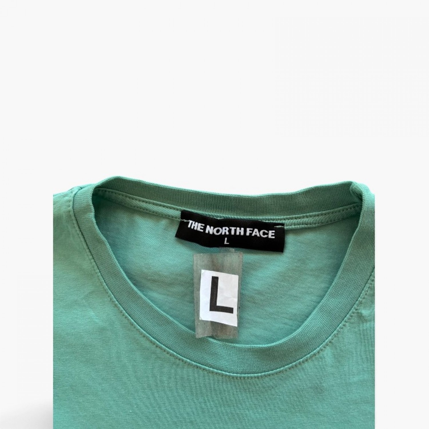 The North Face Πράσινο Αμάνικο T-Shirt με Ανάγλυφο Logo – Μέγεθος L / Pre-Owned