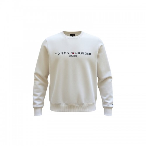Tommy Hilfiger Εκρού Φούτερ με Κεντρικό Logo – Μέγεθος S / Pre-Owned