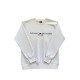 Tommy Hilfiger Εκρού Φούτερ με Κεντρικό Logo – Μέγεθος S / Pre-Owned
