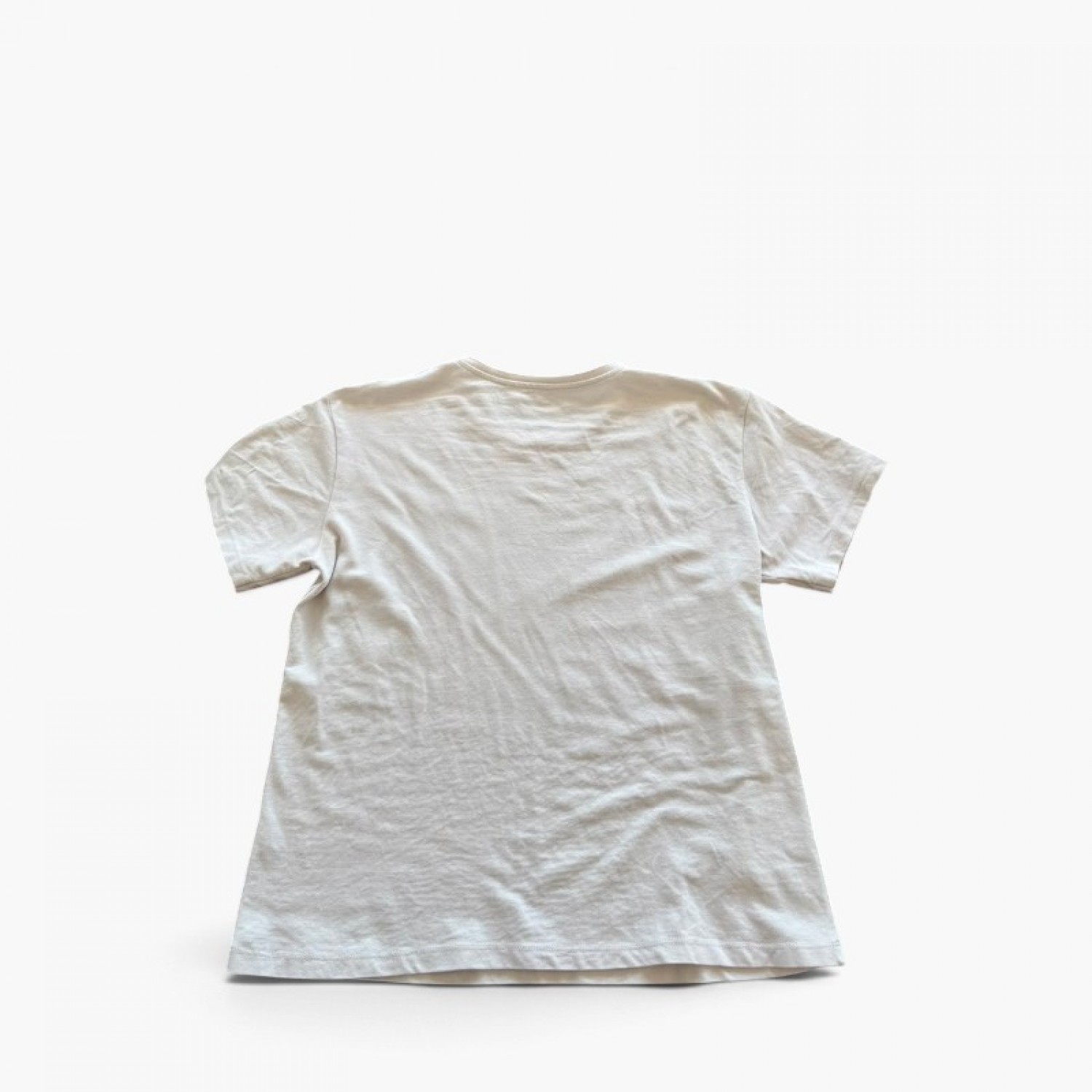 Lacoste Εκρού T-Shirt με Μικρό Κροκόδειλο – Μέγεθος S / Pre-Owned