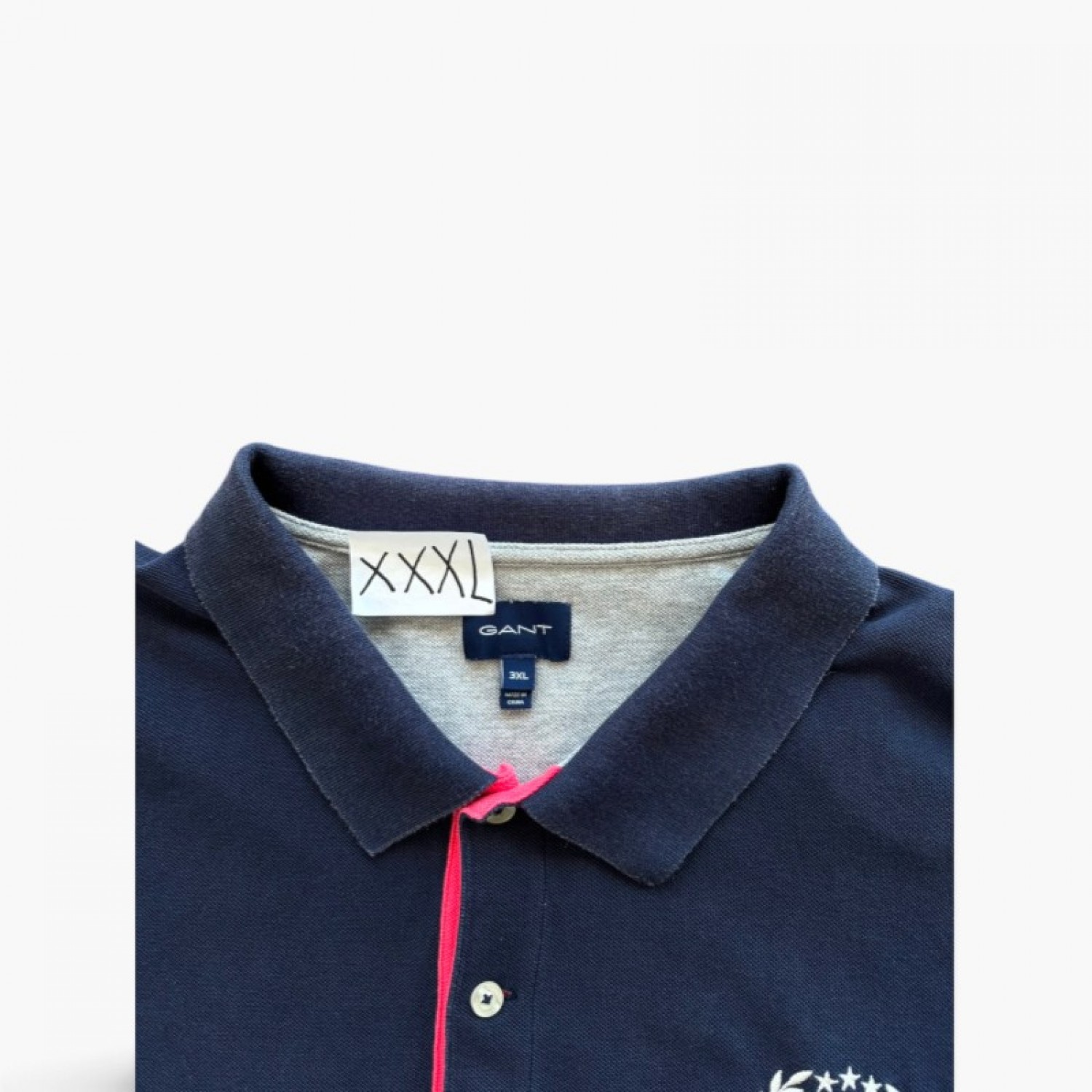 Gant Navy Polo Μπλούζα με Κεντημένο Έμβλημα – Μέγεθος XXXL / Pre-Owned