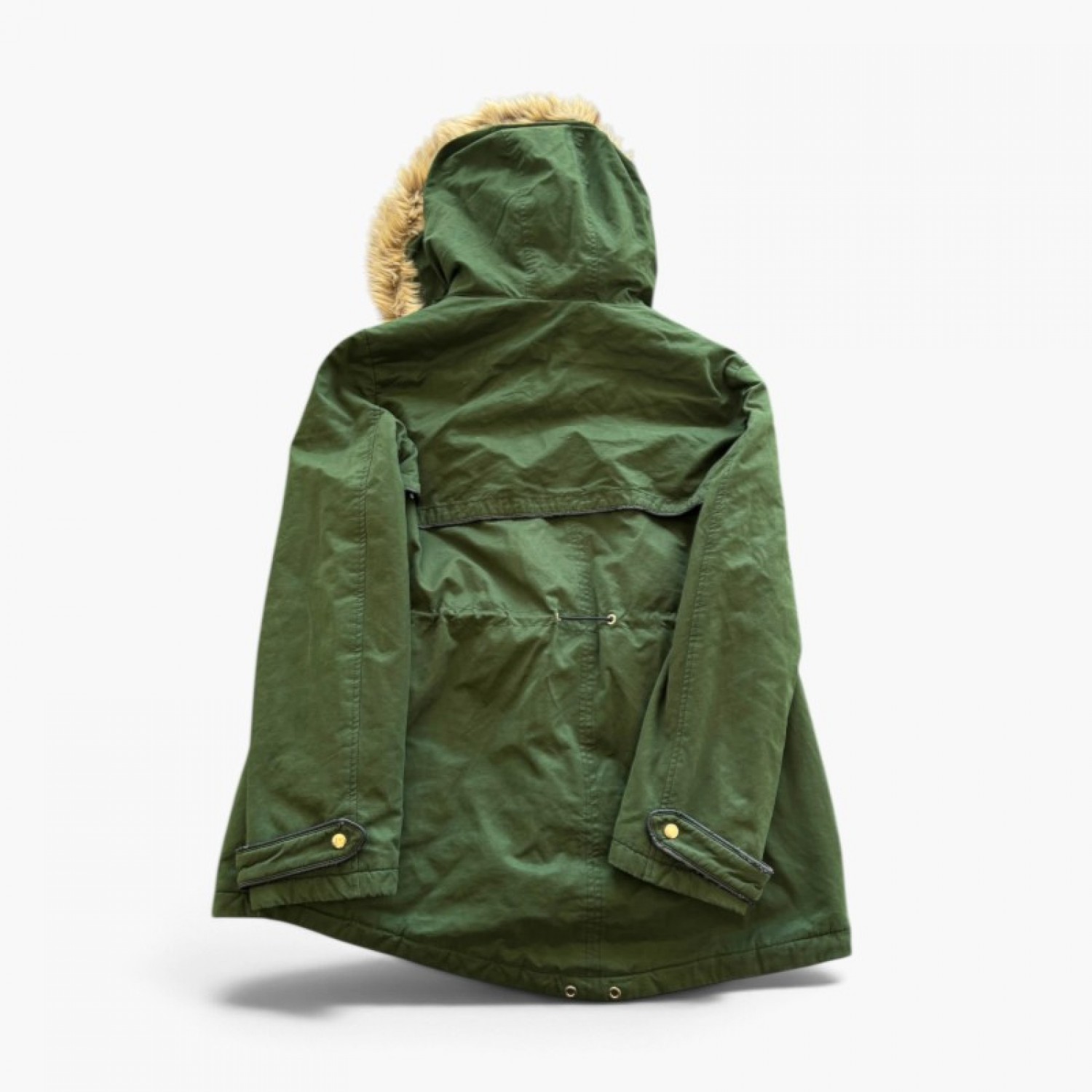 TRF Outerwear Πράσινο Parka με Γούνινη Κουκούλα – Μέγεθος M / Pre-Owned