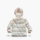 Moncler Παιδικό Μπεζ Puffer Μπουφάν με Γούνινη Κουκούλα – Μέγεθος S / Pre-Owned