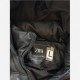 Zara Μαύρο Puffer Μπουφάν Δερμάτινης Όψης με Κουκούλα – Μέγεθος L / Pre-Owned