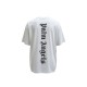 Palm Angels Λευκό Oversized T-Shirt με Κάθετο Logo – Μέγεθος XXL / Pre-Owned