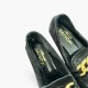 Μαύρα Suede Loafers με Χρυσή Αλυσίδα – Μέγεθος 40 / Pre-Owned