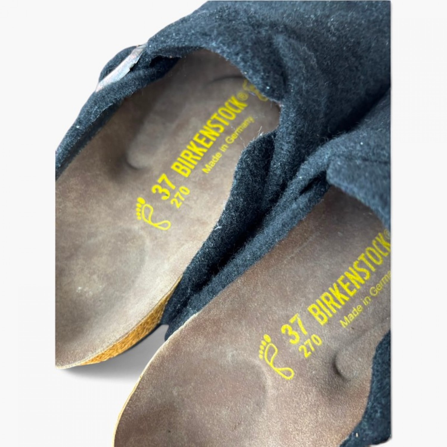 Birkenstock Μαύρα Felt Clogs με Αγκράφα – Μέγεθος 37 / Pre-Owned