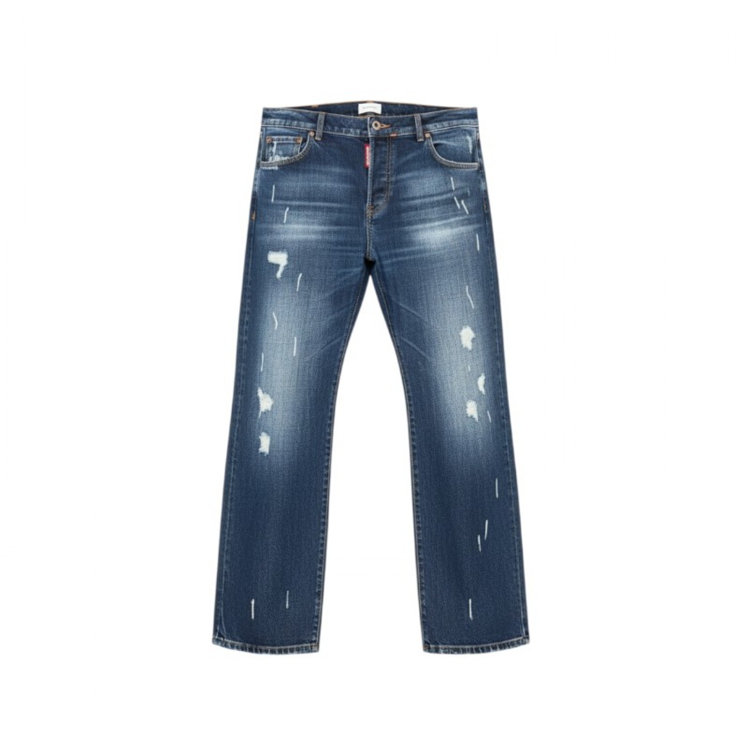 Dsquared2 Μπλε Distressed Straight Jeans — XL / Pre-Owned