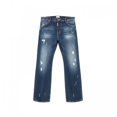 Dsquared2 Μπλε Distressed Straight Jeans — XL / Pre-Owned
